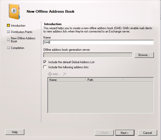 Downloading Offline Address Book Outlook 2010 Hangs Verifying