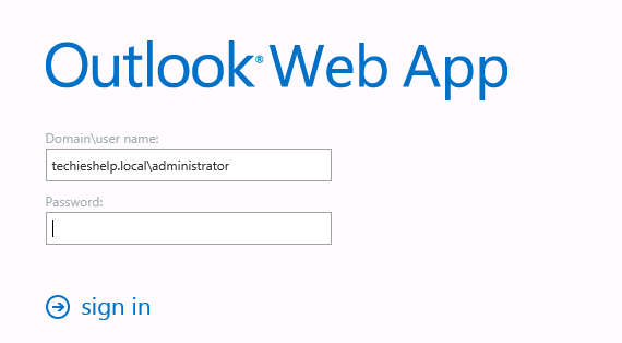 Exchange 2013 Change OWA Log On Options To Username Or Email Address